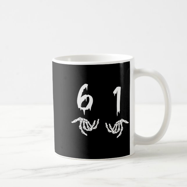 6 1 Six Swan Funny New Slang Six One 61  Coffee Mug (Right)