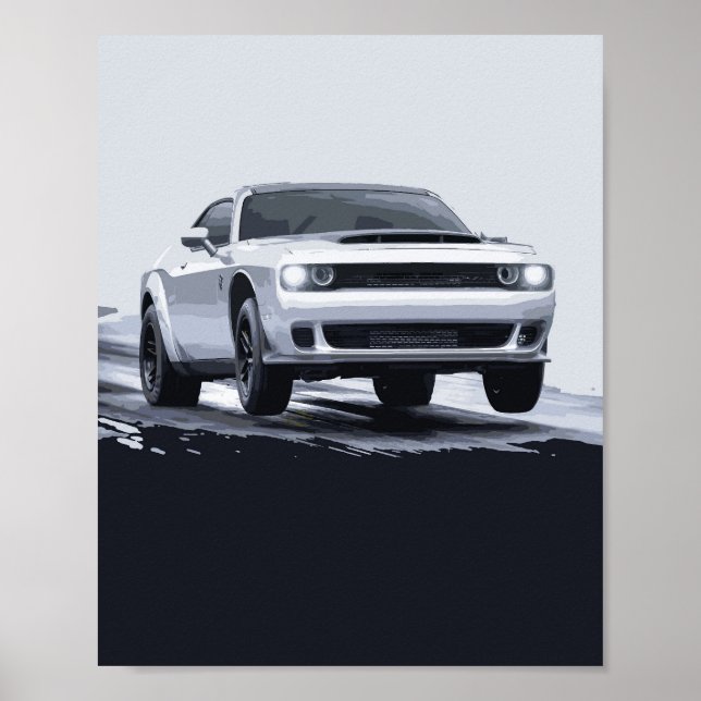 6.2L LAUNCH CONTROL HELLCAT DRAG RADIAL REDEYE iro Poster (Front)