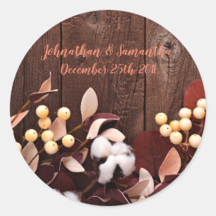 6 - 3" Favoriser les autocollants Branche de coton