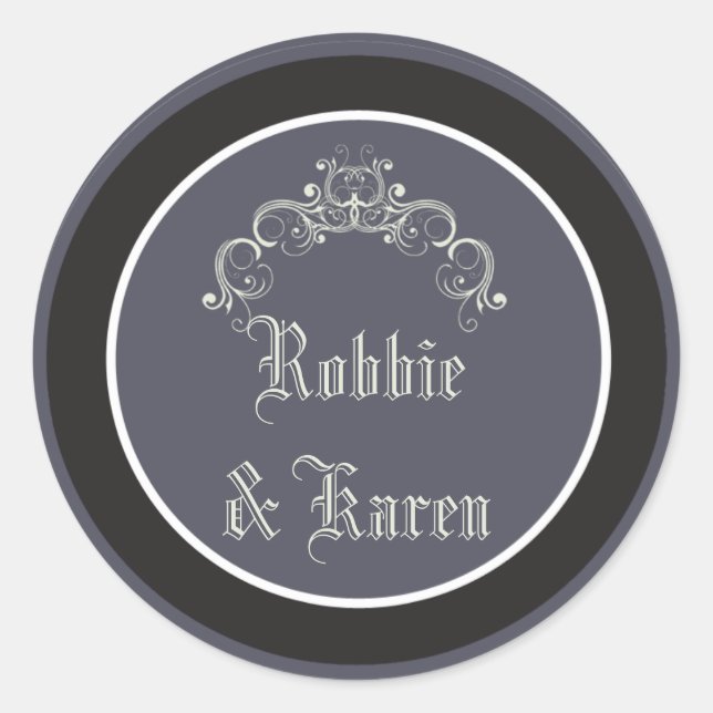 6 - 3" Favoriser Stickers Black Cravate Affair Gre (Devant)