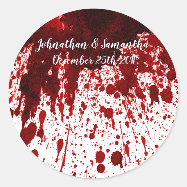 6 - 3" Favoriser Stickers Splatter de sang Vampire (Devant)