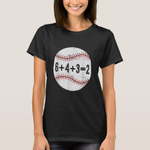 6+4+32 Double Play Baseball T-Shirt