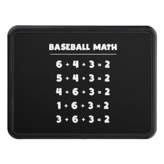 6 4 3 2 Baseball Math Cute Playing Softball Game Trailer Hitch Cover