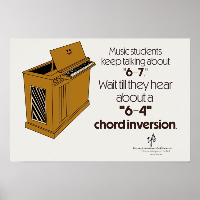 6-4 Chord Inversion SPECIAL Off-White Poster (Front)