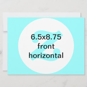 6,5 x 8,75 invitation horizontal