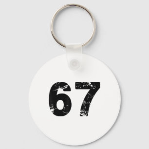 6-67 Minimalist Design Keychain