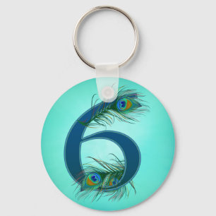 6 / 6th / 6th Anniversary / number 6 Keychain