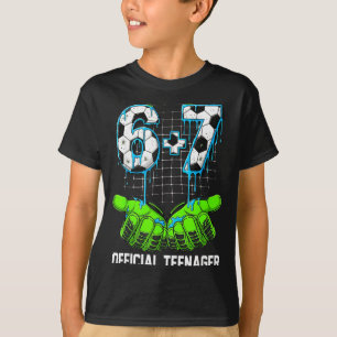 6+7 = 13 Year Old Boys Girls Teenager 13th Birthda T-Shirt