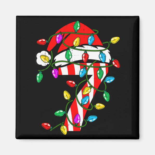 6 7 67 Meme Six Seven Candy Funny Christmas Couple Magnet (Front)