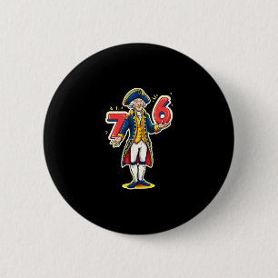 6-7 7-6 Funny George Washington Six Seven Meme  2 Inch Round Button