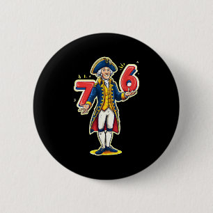 6-7 7-6 Funny George Washington Six Seven Meme 2 Inch Round Button