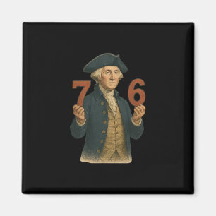6-7 7-6 George Washington Six Seven American Magnet