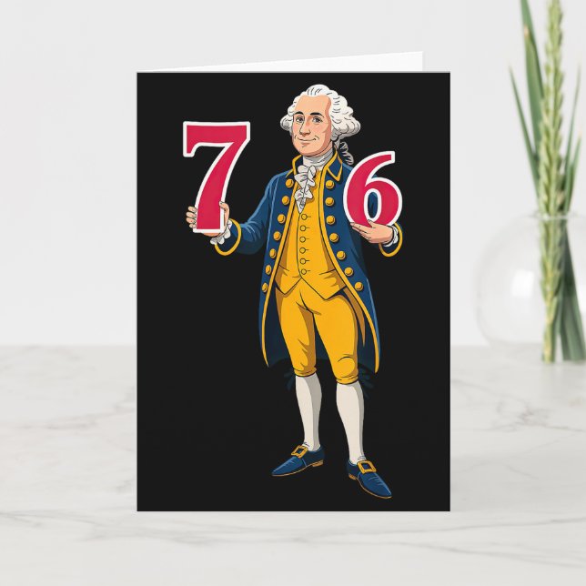 6 7 7 6 George Washington Six Seven  Card (Front)
