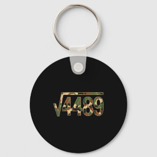 6 7 Army Pattern Meme Square Root 4489 Slang Math  Keychain