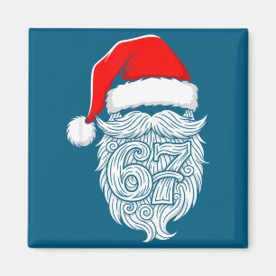 6 7 Christmas 67 Santa Six Seven Christmas Boys Te Magnet