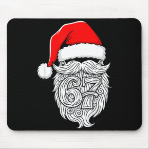 6 7 Christmas 67 Santa Six Seven Christmas Boys Te Mouse Pad