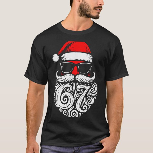 6 7 Christmas 67 Santa Six Seven Christmas Boys Te T-Shirt (Front)
