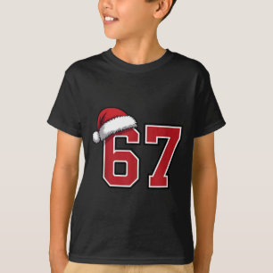 6 7 Christmas 67 Santa Six Seven Funny Christmas B T-Shirt