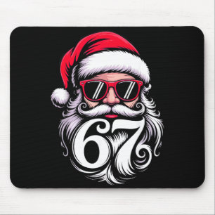 6 7 Christmas 67 Santa Six Seven Mouse Pad