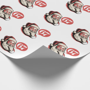 6 7 Christmas Six Seven Brainrot Santa Claus Wrapping Paper