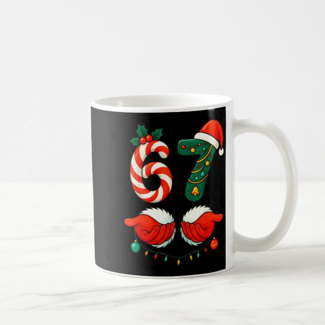 6-7 Christmas Squad Funny 67 Six Seven Meme Xmas 6 Coffee Mug (Right)