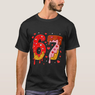 6 7 Cream Drip Six Seven Meme Valentine's Day Men T-Shirt