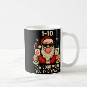 6 7 Funny Christmas Meme Six Seven Bubblegum Santa Coffee Mug