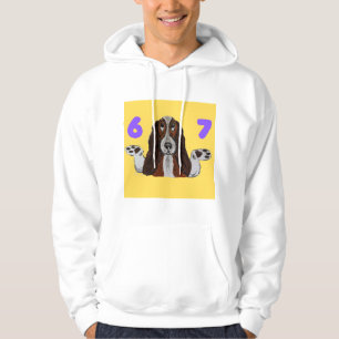 6 7 Funny Crazy Doggie Hoodie