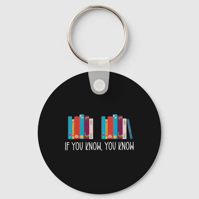 6 7 Funny If You Know You Know 6 7 Reading Teacher Keychain (Front)