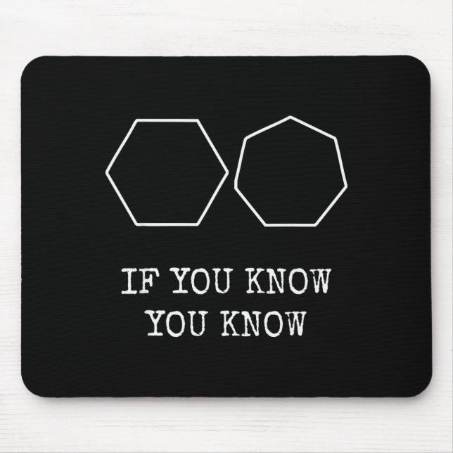 6 7 Funny If You Know You Know Meme Six Seven  Mouse Pad (Front)