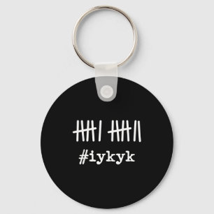 6 7 Funny If You Know You Know Tally Marks Six Sev Keychain