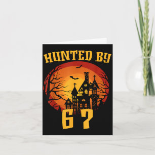 6 7 halloween 67 meme six seven haunted gen alpha card