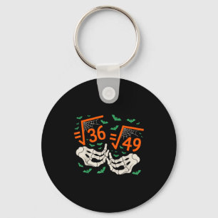 6 7 Halloween Math Square Root 67 Meme Gen Alpha S Keychain