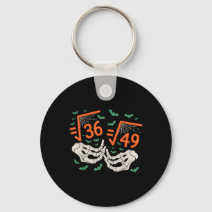 6 7 Halloween Math Square Root 67 Meme Gen Alpha S Keychain