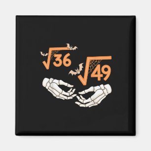 6 7 Halloween Math Square Root 67 Meme Gen Alpha S Magnet