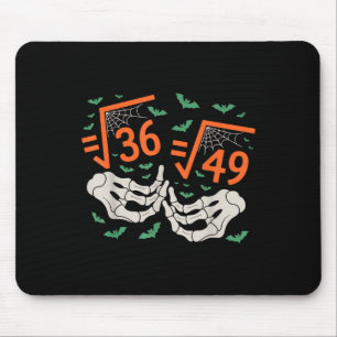 6 7 Halloween Math Square Root 67 Meme Gen Alpha S Mouse Pad