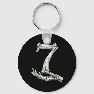 6 7 Halloween Skeleton Funny 67 Meme Gen Alpha Six Keychain