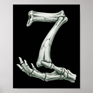 6 7 Halloween Skeleton Funny 67 Meme Gen Alpha Six Poster