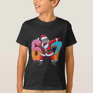 6 7 Ice Cream Drip Santa Six Seven Meme Kids 67 Ch T-Shirt