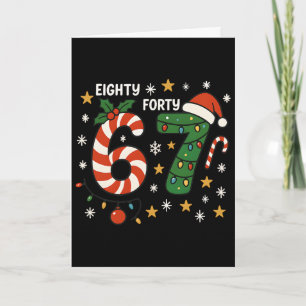 6-7 Meme 8647 Christmas Brain Rot Funny Anti Trump Card
