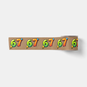 6 7 Meme Boys Birthday Satin Ribbon