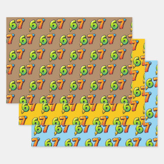 6 7 Meme Boys Birthday Wrapping Paper Sheet