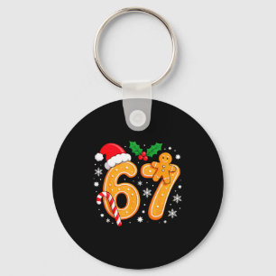 6 7 Meme Christmas 67 Six Seven Cookies Gingerbrea Keychain