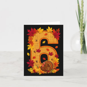 6 7 Meme Fun Six Seven Design Couples Thanksgiving Card