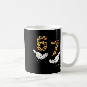 6-7 Meme Leopard Cheetah Cool Six-seven Funny Coffee Mug