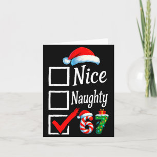6 7 Meme Nice Naughty 67 Christmas Brain Rot Funny Card