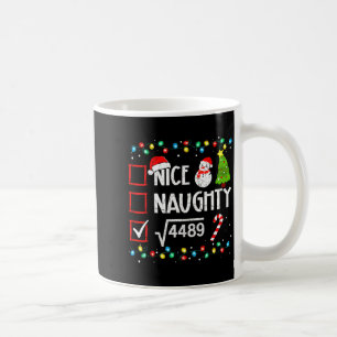 6 7 Meme Nice Naughty 67 Christmas Brain Rot Funny Coffee Mug
