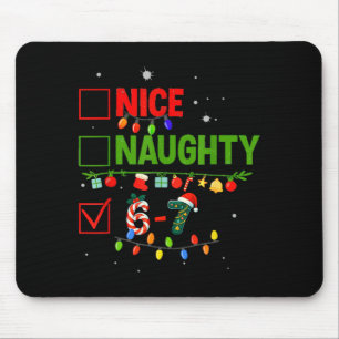 6-7 Meme Nice Naughty 67 Christmas Brain Rot Funny Mouse Pad