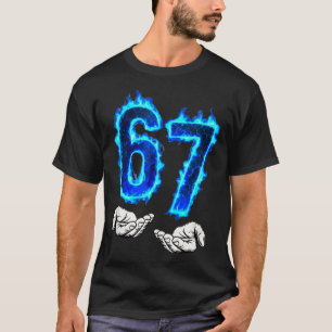 6 7 Meme Six Seven 67 Hands Meme Funny Men Girls B T-Shirt