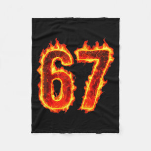 6 7 Meme Six Seven 67 Hands Meme Funny Men Women K Fleece Blanket